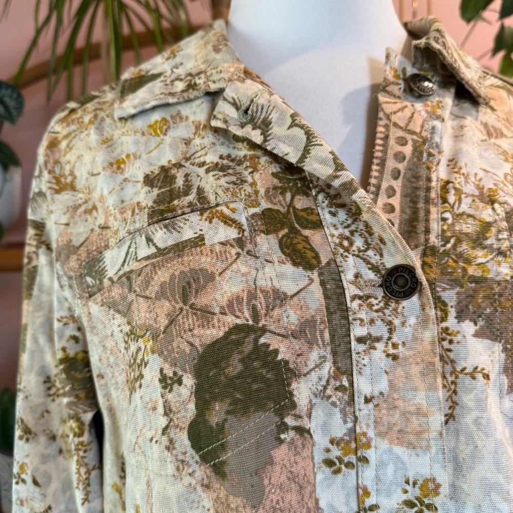 Anthropologie Pilcro Fielder Denim Jacket Shacket Long Sleeve Boxy Button Down S - Picture 7 of 16